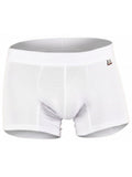 Xtremen 91256 Mens Underwear Sleek Microfiber Boxer Briefs Color White