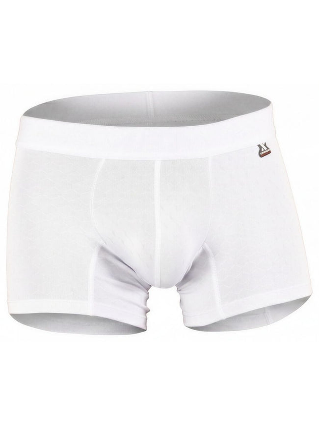 Xtremen 91256 Mens Underwear Sleek Microfiber Boxer Briefs Color White