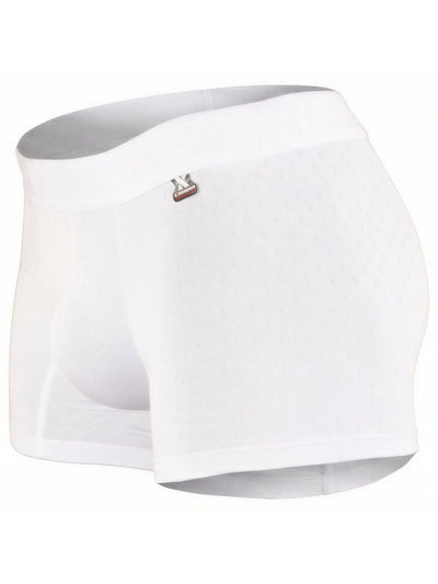Xtremen 91256 Mens Underwear Sleek Microfiber Boxer Briefs Color White
