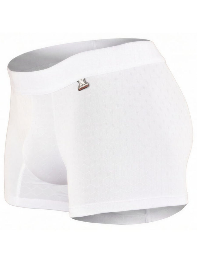 Xtremen 91256 Mens Underwear Sleek Microfiber Boxer Briefs Color White