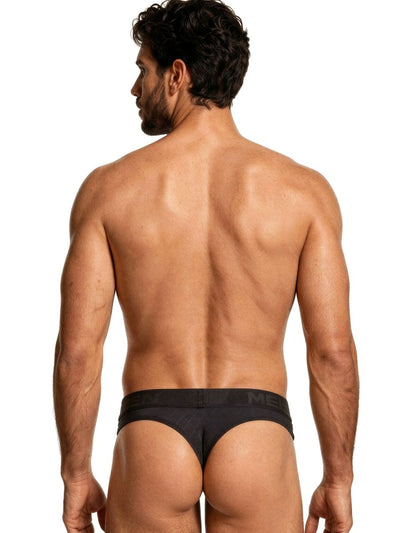 Xtremen 91257 Mens Underwear Sleek Microfiber Comfort Thongs Color Black