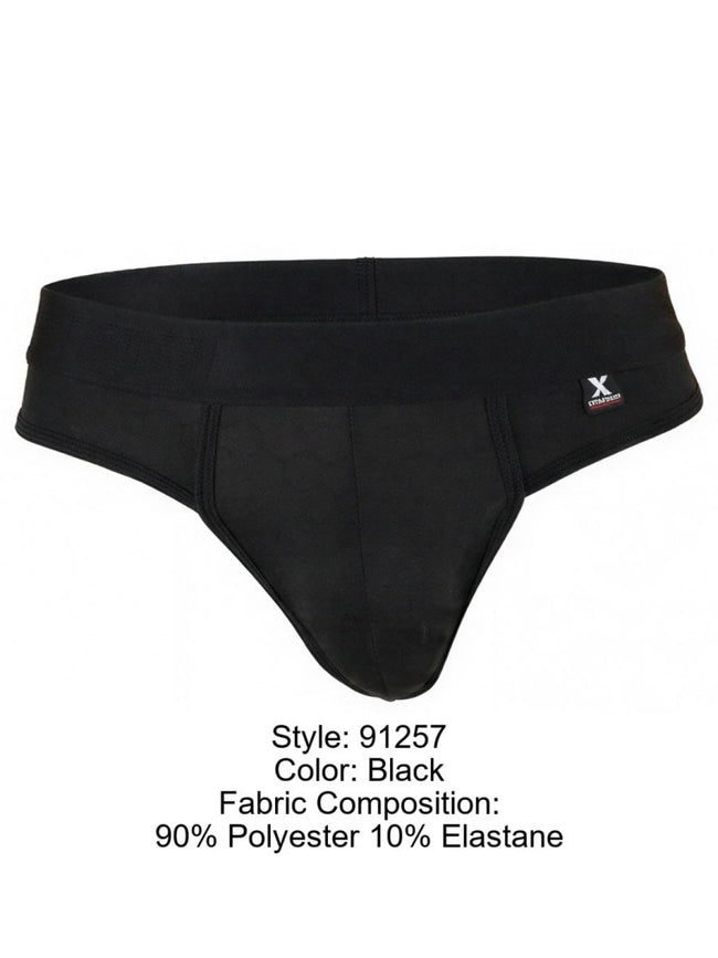 Xtremen 91257 Mens Underwear Sleek Microfiber Comfort Thongs Color Black