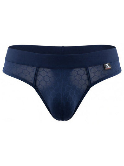 Xtremen 91257 Mens Underwear Sleek Microfiber Comfort Thongs Color Dark Blue