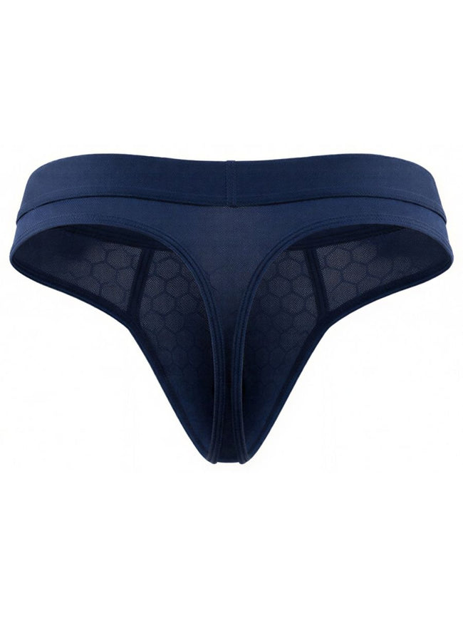 Xtremen 91257 Mens Underwear Sleek Microfiber Comfort Thongs Color Dark Blue