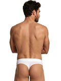 Xtremen 91257 Mens Underwear Sleek Microfiber Comfort Thongs Color White