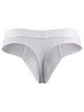 Xtremen 91257 Mens Underwear Sleek Microfiber Comfort Thongs Color White
