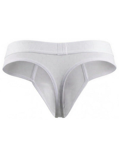 Xtremen 91257 Mens Underwear Sleek Microfiber Comfort Thongs Color White