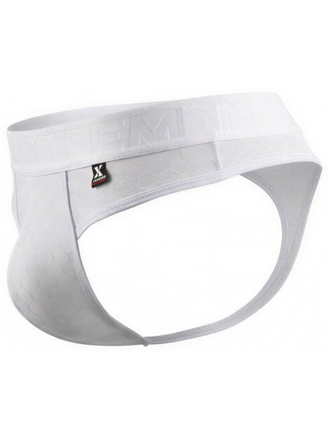 Xtremen 91257 Mens Underwear Sleek Microfiber Comfort Thongs Color White