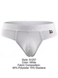 Xtremen 91257 Mens Underwear Sleek Microfiber Comfort Thongs Color White