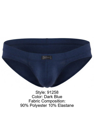 Xtremen 91258 Mens Underwear Sleek Microfiber Briefs Color Dark Blue