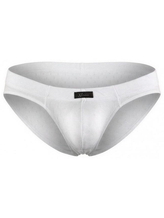 Xtremen 91258 Mens Underwear Sleek Microfiber Briefs Color White