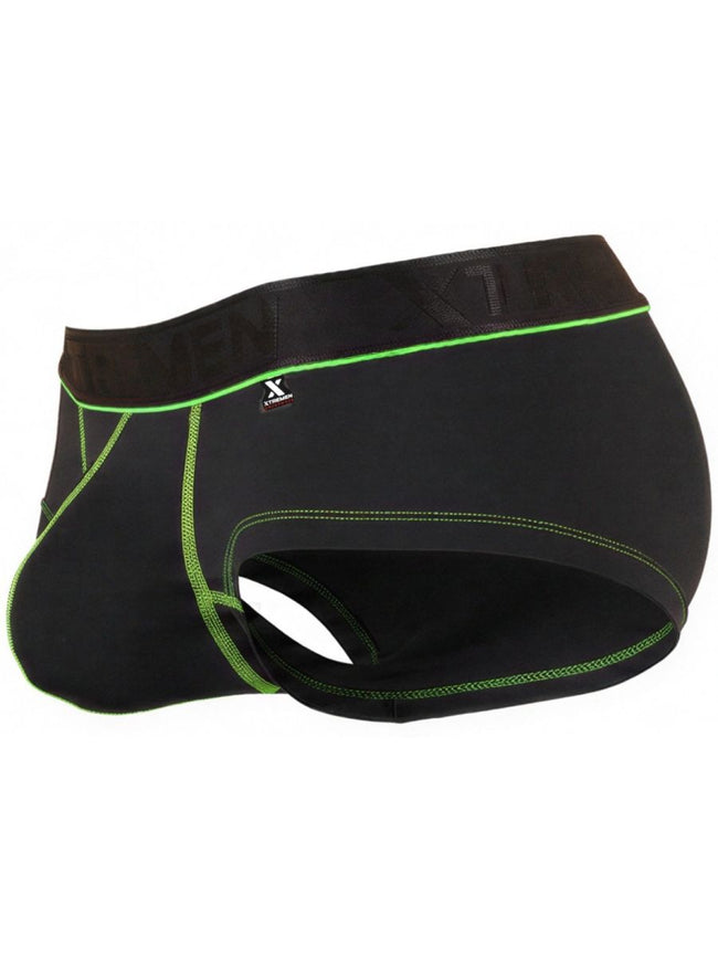 Xtremen 91259 Men's Underwear Sleek Microfiber Trunks Color Black