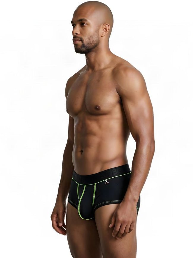 Xtremen 91259 Men's Underwear Sleek Microfiber Trunks Color Black