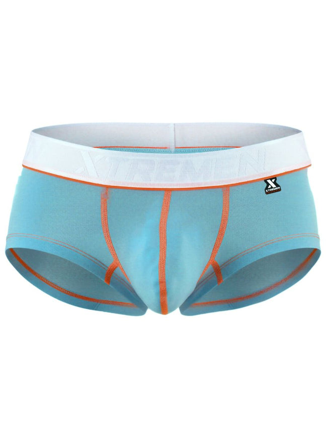 Xtremen 91259 Men's Underwear Sleek Microfiber Trunks Color Light Blue