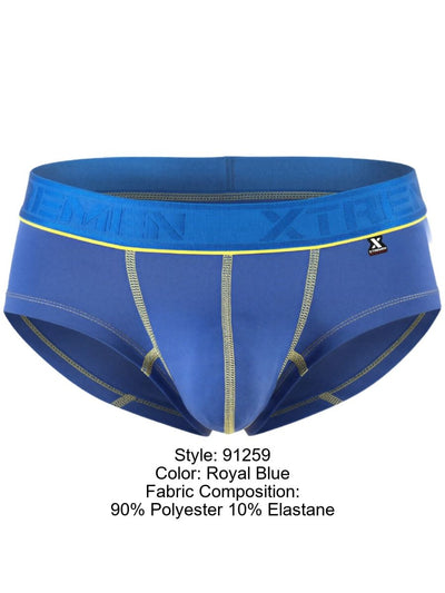 Xtremen 91259 Men's Underwear Sleek Microfiber Trunks Color Royal Blue