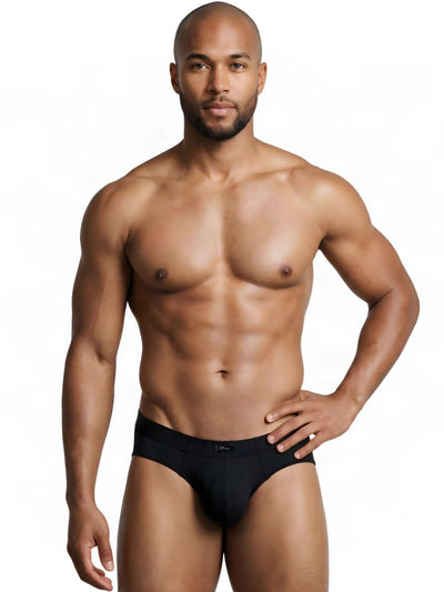 Xtremen 91261 Men's Underwear Microfiber Sleek Fit Briefs Color Black