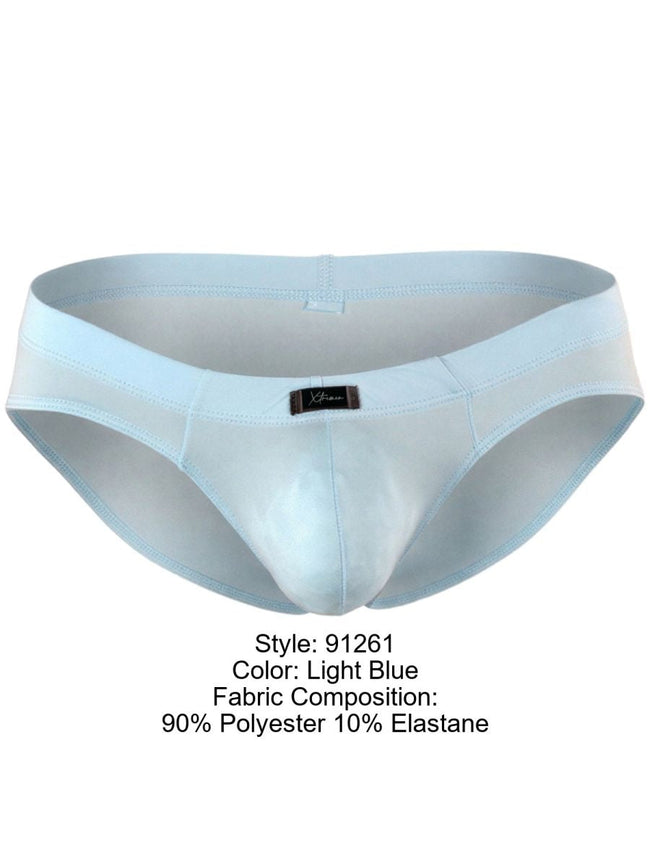 Xtremen 91261 Men's Underwear Microfiber Sleek Fit Briefs Color Light Blue