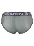 Xtremen 91262 Mens Underwear Sleek Microfiber Mesh Briefs Color Green