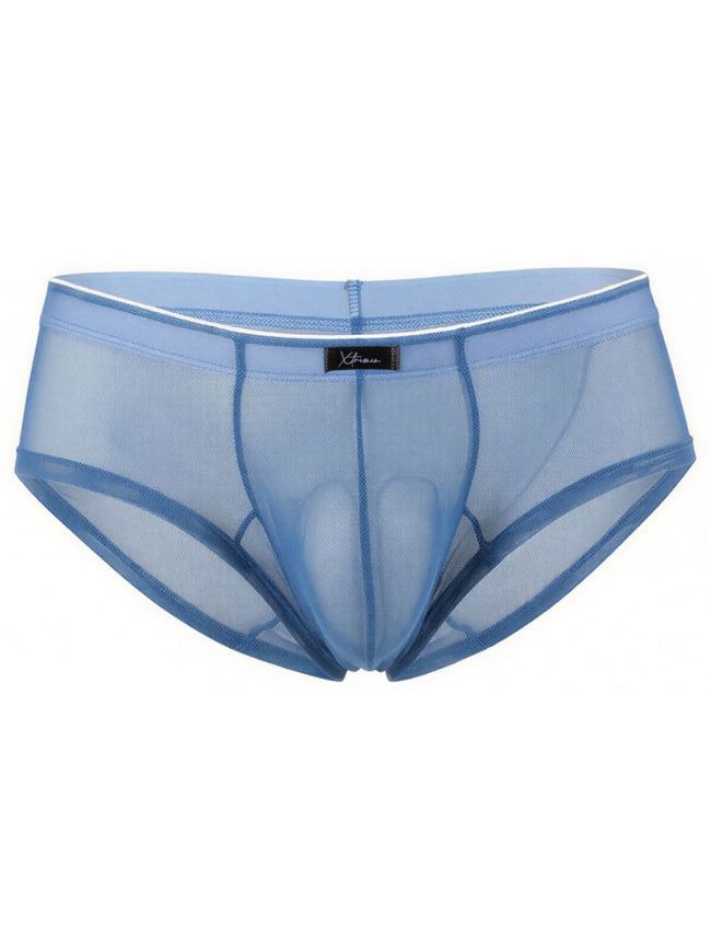 Xtremen 91263 Mens Underwear Microfiber Mesh Briefs Color Blue