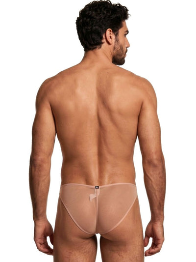 Xtremen 91264 Mens Underwear Microfiber Mesh Bikini Color Brown