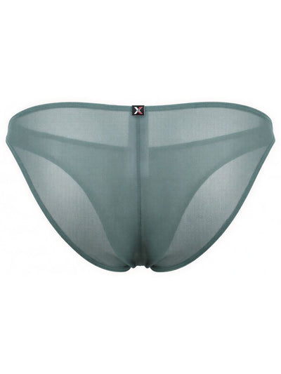 Xtremen 91264 Mens Underwear Microfiber Mesh Bikini Color Green