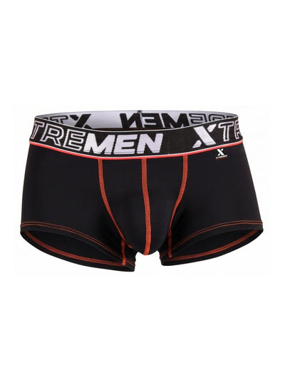 Xtremen 91265 Men's Underwear Sleek Microfiber Stretch Trunks Color Black