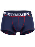 Xtremen 91265 Men's Underwear Sleek Microfiber Stretch Trunks Color Dark Blue