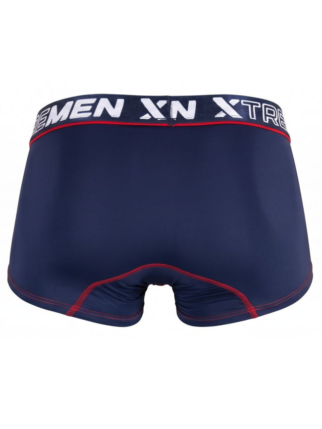 Xtremen 91265 Men's Underwear Sleek Microfiber Stretch Trunks Color Dark Blue
