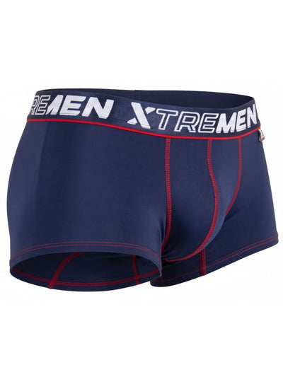 Xtremen 91265 Men's Underwear Sleek Microfiber Stretch Trunks Color Dark Blue