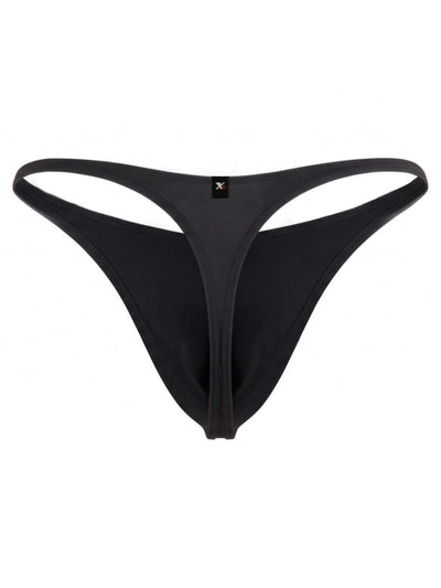 Xtremen 91266 Men's Underwear Sleek Microfiber Thongs Color Black