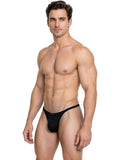 Xtremen 91266 Men's Underwear Sleek Microfiber Thongs Color Black