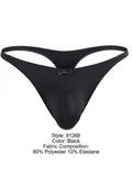 Xtremen 91266 Men's Underwear Sleek Microfiber Thongs Color Black