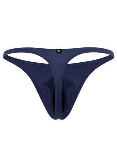 Xtremen 91266 Men's Underwear Sleek Microfiber Thongs Color Dark Blue