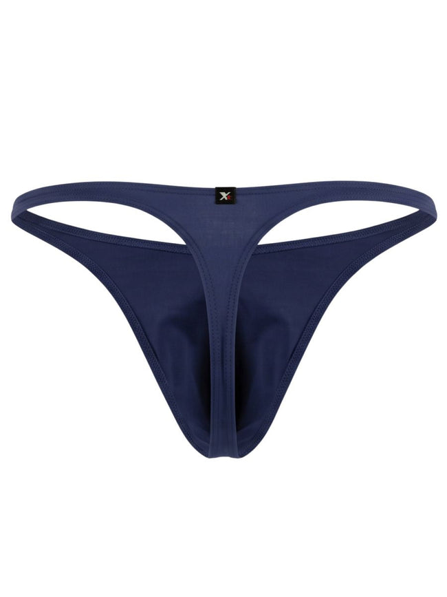 Xtremen 91266 Men's Underwear Sleek Microfiber Thongs Color Dark Blue