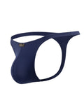 Xtremen 91266 Men's Underwear Sleek Microfiber Thongs Color Dark Blue