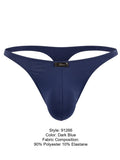 Xtremen 91266 Men's Underwear Sleek Microfiber Thongs Color Dark Blue