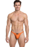 Xtremen 91266 Men's Underwear Sleek Microfiber Thongs Color Orange