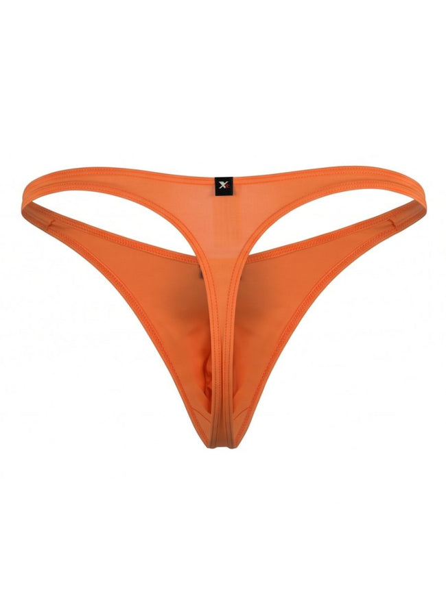 Xtremen 91266 Men's Underwear Sleek Microfiber Thongs Color Orange