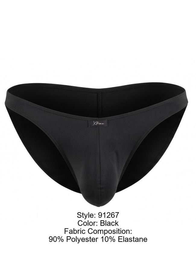 Xtremen 91267 Men's Underwear Microfiber Bikini for Modern Fit and Sleek Comfort Color Black