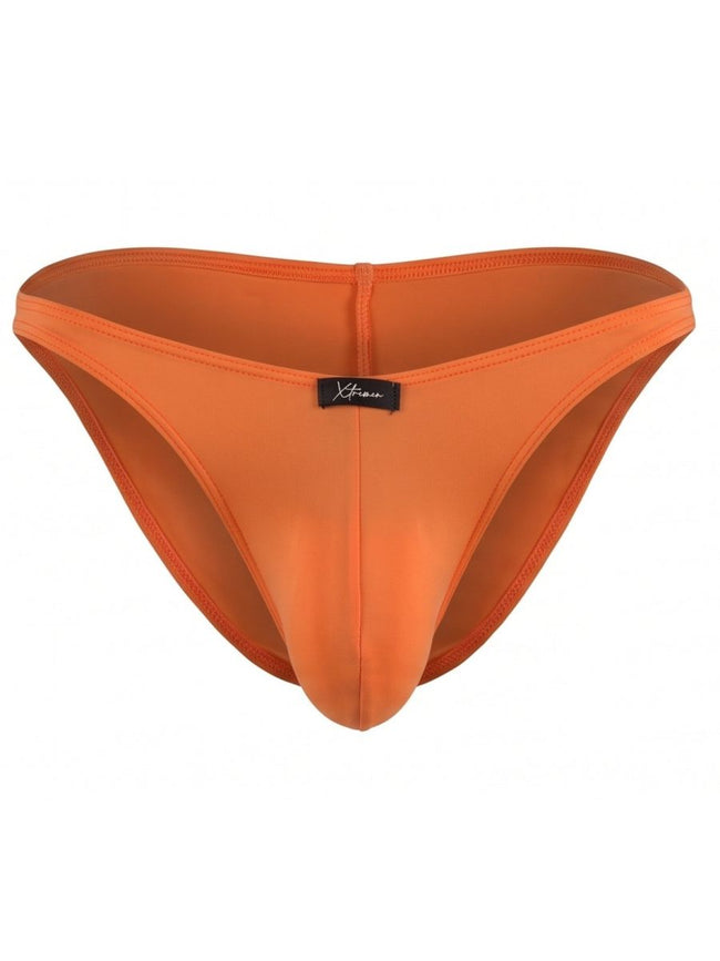 Xtremen 91267 Men's Underwear Microfiber Bikini for Modern Fit and Sleek Comfort Color Orange