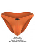 Xtremen 91267 Men's Underwear Microfiber Bikini for Modern Fit and Sleek Comfort Color Orange