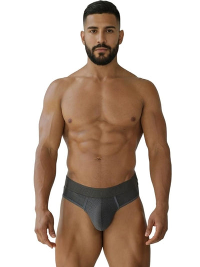 Xtremen 91268 Microfiber Mesh Thongs Color Gray