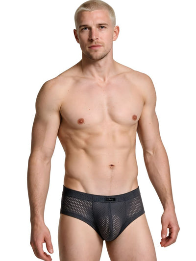 Xtremen 91269 Microfiber Mesh Briefs Color Gray