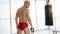 Xtremen 91270 Microfiber Mesh Briefs Color Red