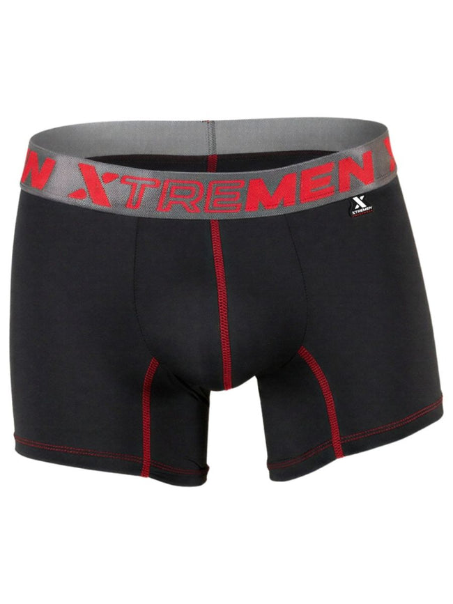 Xtremen 91271 Men's Underwear Sleek Microfiber Boxer Briefs Color Black