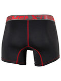 Xtremen 91271 Men's Underwear Sleek Microfiber Boxer Briefs Color Black