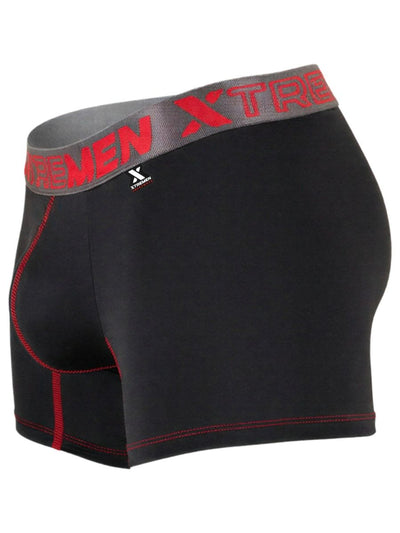 Xtremen 91271 Men's Underwear Sleek Microfiber Boxer Briefs Color Black