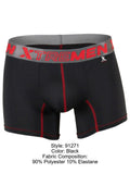 Xtremen 91271 Men's Underwear Sleek Microfiber Boxer Briefs Color Black