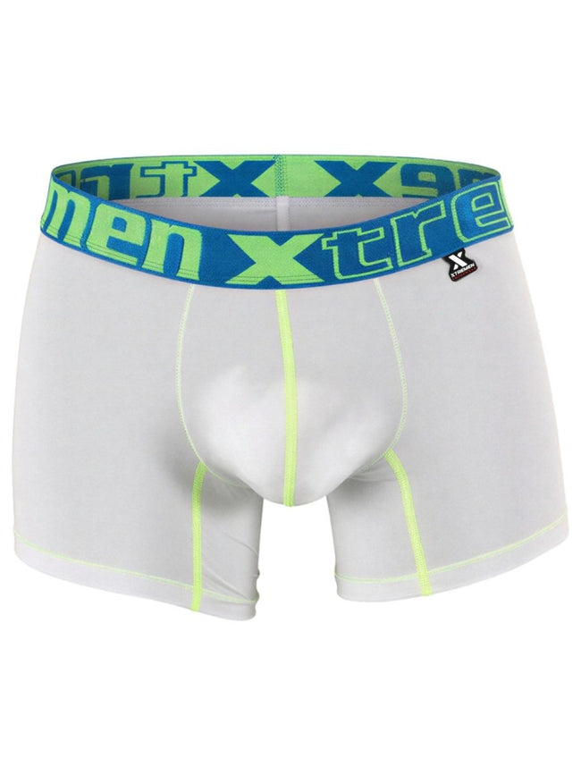 Xtremen 91271 Men's Underwear Sleek Microfiber Boxer Briefs Color White