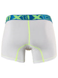 Xtremen 91271 Men's Underwear Sleek Microfiber Boxer Briefs Color White
